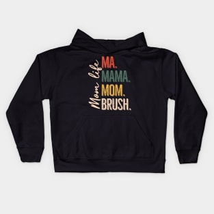 Ma Mama Mom Bruh Mom Life Gift For Women Mother day Kids Hoodie